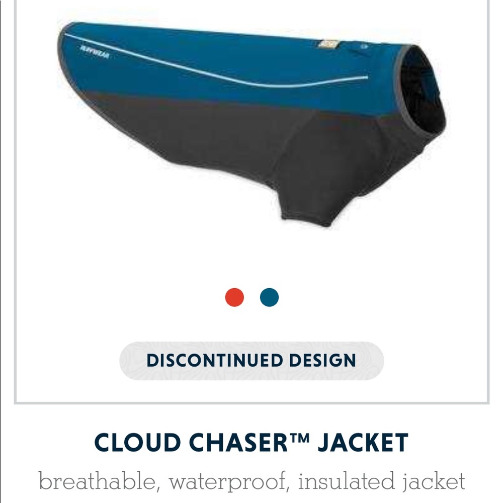 RUFFWEAR Cloud Chaser Jacket for DOGS,Size Large